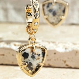Dalmation Semi-Precious Gemstone Earrings